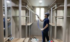 아파트 소독작업
