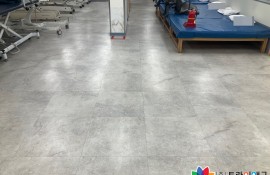 병원 데코타일 세척 및 코팅작업