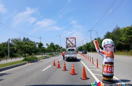 지하차도 벽면세척작업