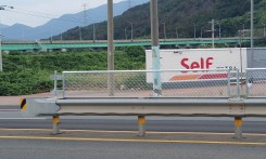 중앙분리대 특수세척작업