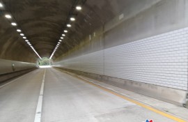 지하차도 벽면 세척작업
