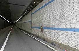 지하차도 벽면 세척작업