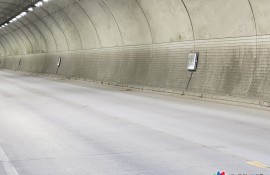 터널 벽면 세척작업